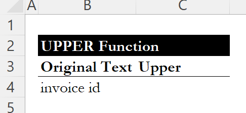 Cell showing invoice id text